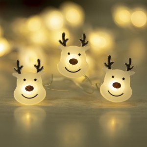 Luces de cadena de Navidad de ciervos