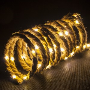 Wholesale Natural Hemp Rope Light for Indoor Ou...